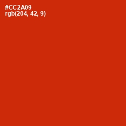 #CC2A09 - Thunderbird Color Image
