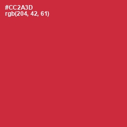 #CC2A3D - Flush Mahogany Color Image