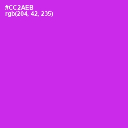 #CC2AEB - Razzle Dazzle Rose Color Image