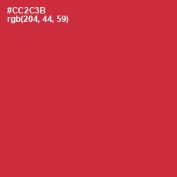 #CC2C3B - Flush Mahogany Color Image