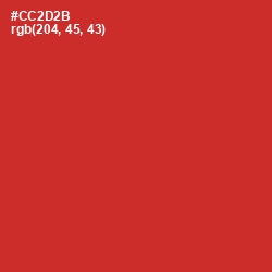 #CC2D2B - Persian Red Color Image