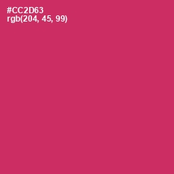 #CC2D63 - Cerise Red Color Image