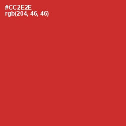 #CC2E2E - Persian Red Color Image