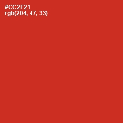 #CC2F21 - Persian Red Color Image
