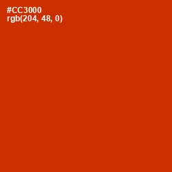 #CC3000 - Thunderbird Color Image