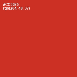 #CC3025 - Persian Red Color Image