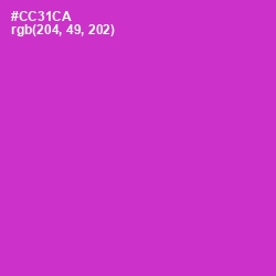 #CC31CA - Razzle Dazzle Rose Color Image