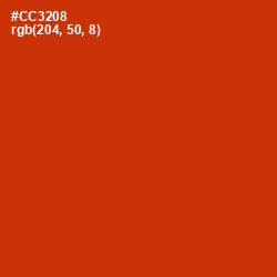 #CC3208 - Thunderbird Color Image