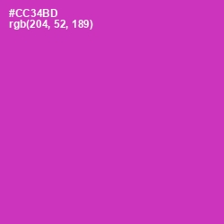 #CC34BD - Cerise Color Image