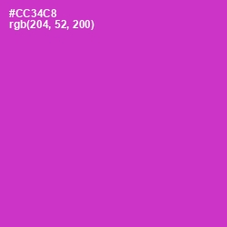 #CC34C8 - Razzle Dazzle Rose Color Image