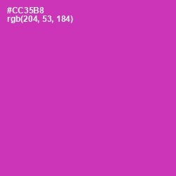 #CC35B8 - Cerise Color Image