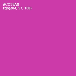 #CC39A8 - Cerise Color Image