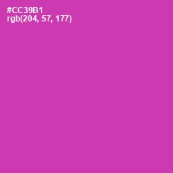 #CC39B1 - Cerise Color Image