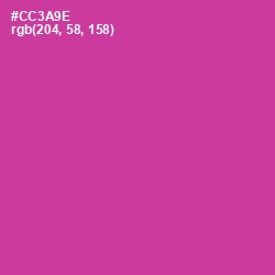 #CC3A9E - Cerise Color Image