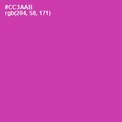 #CC3AAB - Cerise Color Image