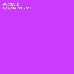 #CC3AFD - Razzle Dazzle Rose Color Image