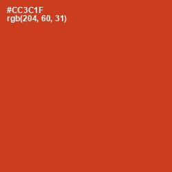 #CC3C1F - Thunderbird Color Image