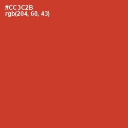 #CC3C2B - Persian Red Color Image