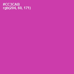 #CC3CAB - Cerise Color Image