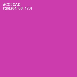 #CC3CAD - Cerise Color Image