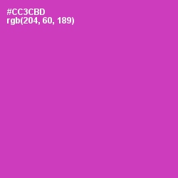 #CC3CBD - Cerise Color Image