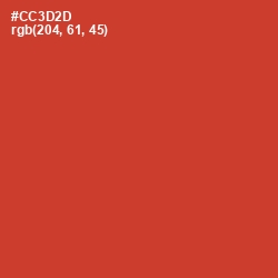 #CC3D2D - Persian Red Color Image