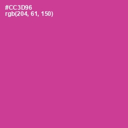 #CC3D96 - Cerise Color Image