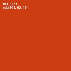 #CC3E11 - Thunderbird Color Image