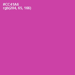 #CC41A6 - Mulberry Color Image