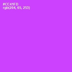 #CC41FD - Heliotrope Color Image