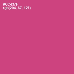 #CC437F - Cabaret Color Image