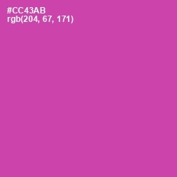 #CC43AB - Mulberry Color Image