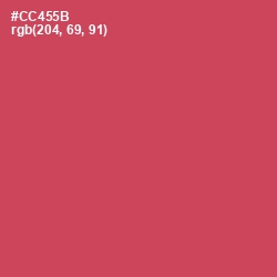#CC455B - Fuzzy Wuzzy Brown Color Image