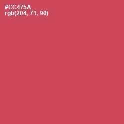 #CC475A - Fuzzy Wuzzy Brown Color Image