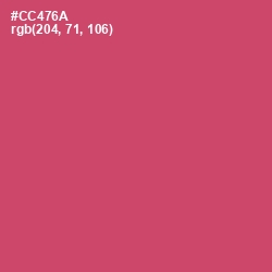 #CC476A - Cabaret Color Image