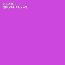 #CC47DE - Fuchsia Pink Color Image