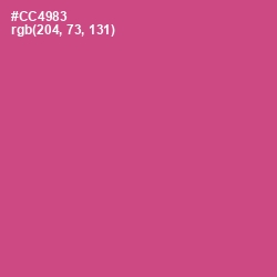 #CC4983 - Mulberry Color Image