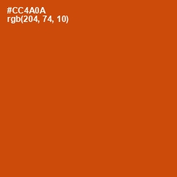 #CC4A0A - Tia Maria Color Image