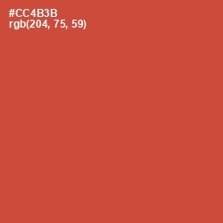 #CC4B3B - Mojo Color Image