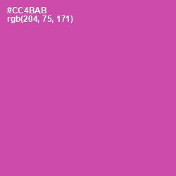 #CC4BAB - Mulberry Color Image