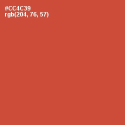 #CC4C39 - Mojo Color Image