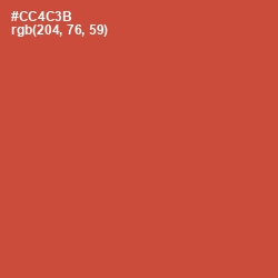 #CC4C3B - Mojo Color Image