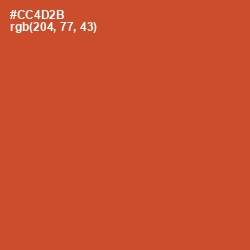 #CC4D2B - Mojo Color Image