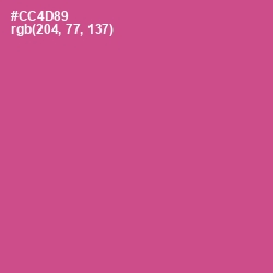 #CC4D89 - Mulberry Color Image