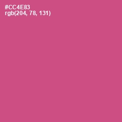 #CC4E83 - Mulberry Color Image