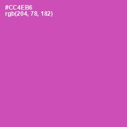 #CC4EB6 - Hopbush Color Image