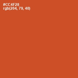 #CC4F28 - Mojo Color Image