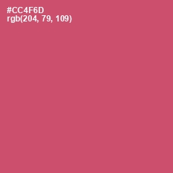#CC4F6D - Cabaret Color Image