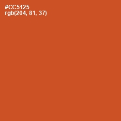 #CC5125 - Mojo Color Image