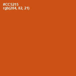 #CC5215 - Orange Roughy Color Image